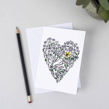 Load image into Gallery viewer, Floral Heart Card
