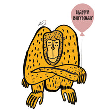 Load image into Gallery viewer, Happy Birthday Monkey Card
