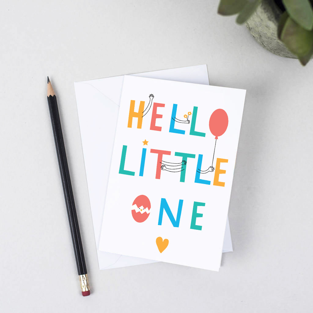 Hello Little One New Baby Card