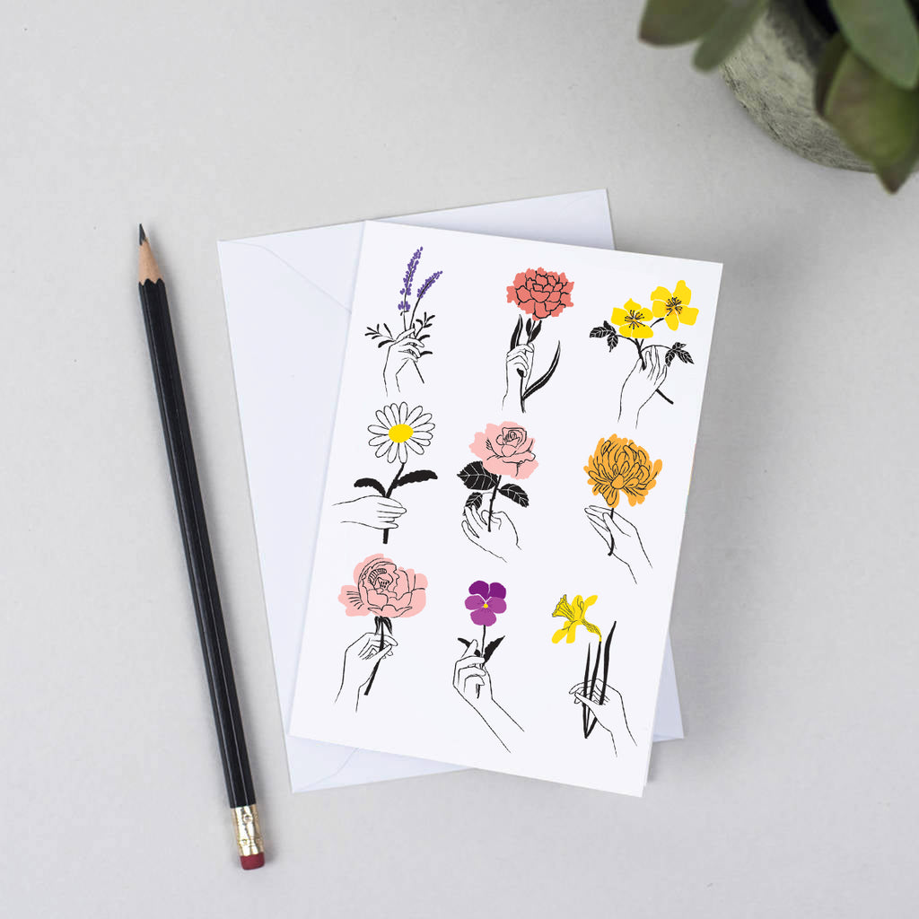 'Say It With Flowers' Card