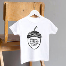 Load image into Gallery viewer, Little Acorn White T Shirt
