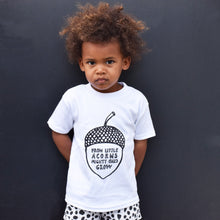 Load image into Gallery viewer, Little Acorn White T Shirt

