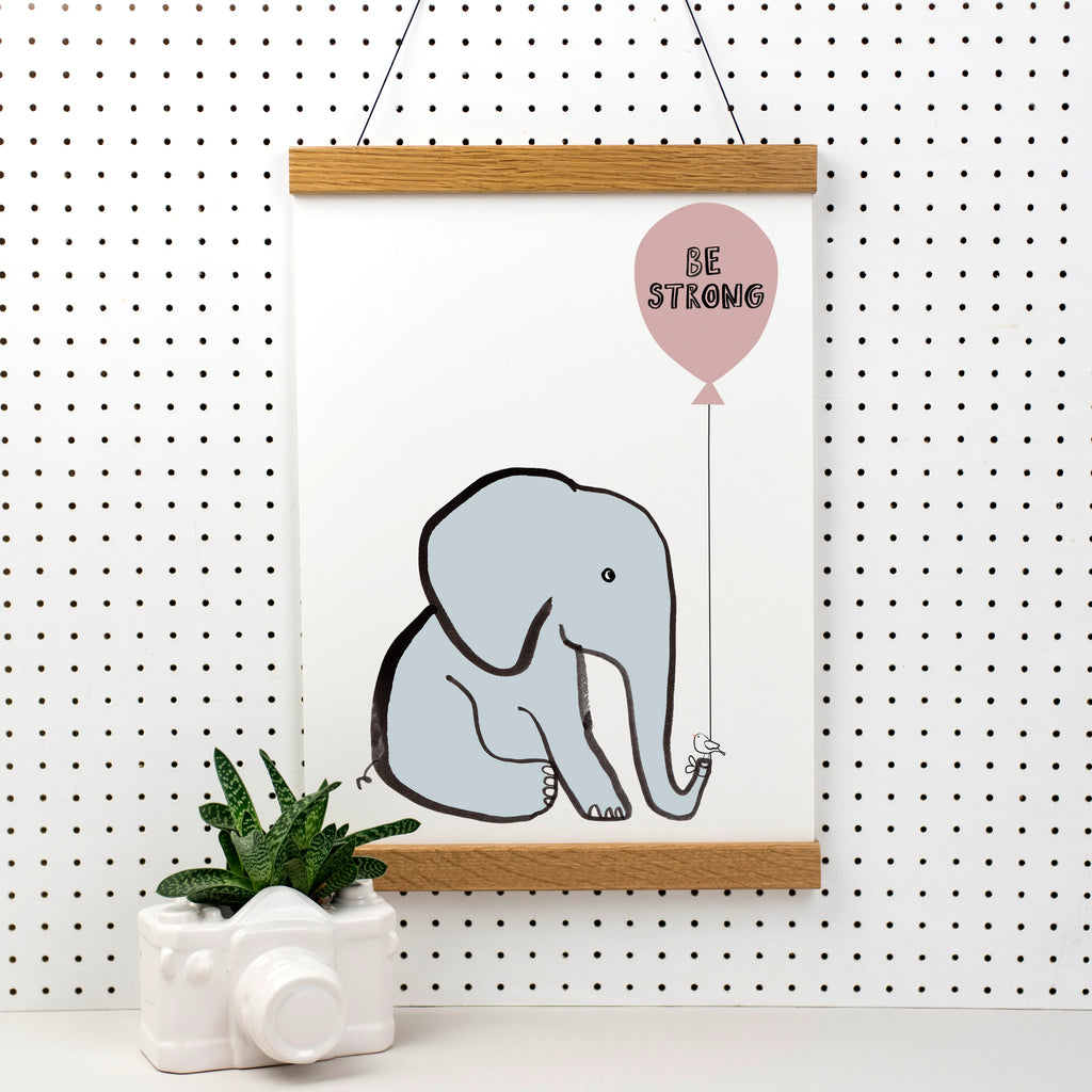 Elephant Balloon Print