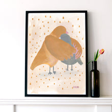Load image into Gallery viewer, Bird Hug Large Art Print
