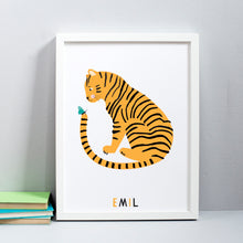 Load image into Gallery viewer, Tiger Friend Personalised Print
