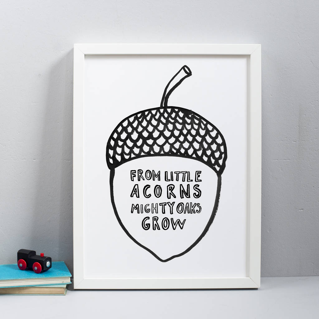 Acorn Art Print