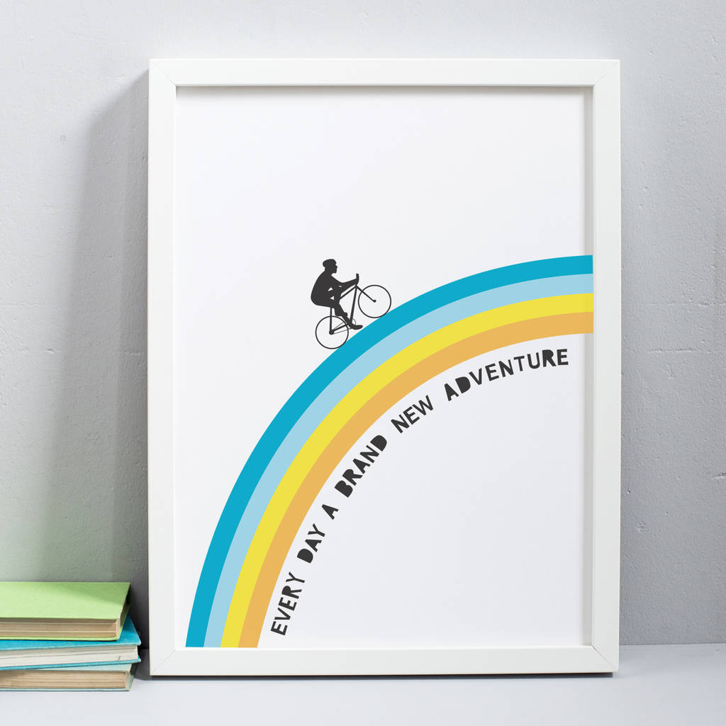 Cycling Rainbow Print
