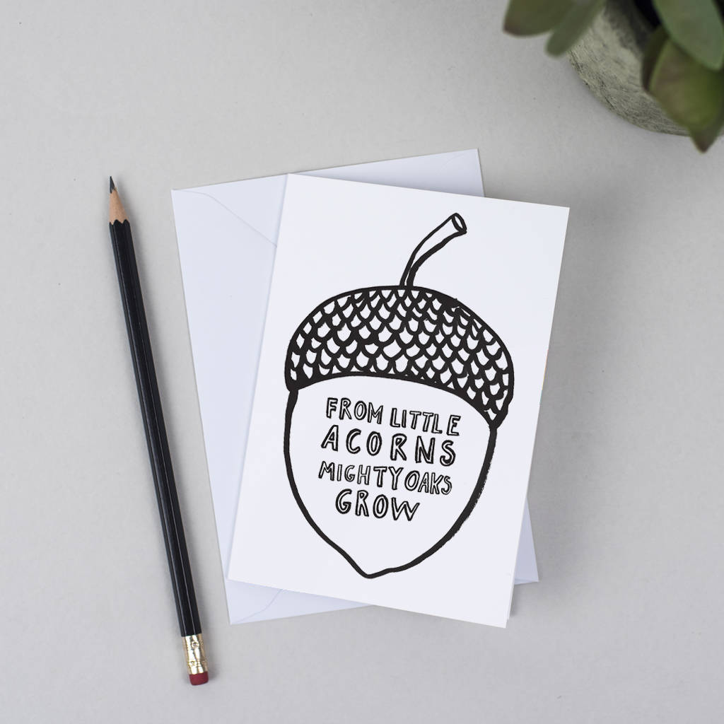 Acorn Greeting Card