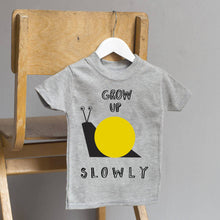 Load image into Gallery viewer, Grow Up Slowly Yellow T Shirt
