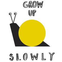 Load image into Gallery viewer, Grow Up Slowly Yellow Babygrow

