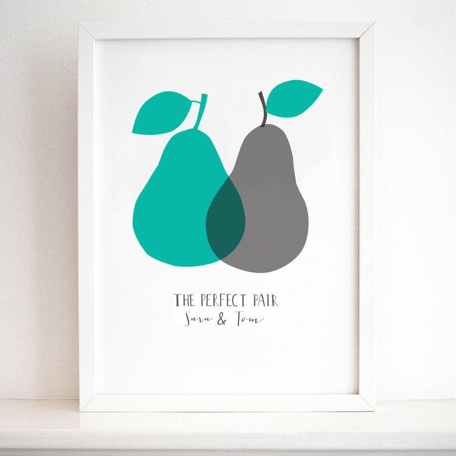 'The Perfect Pair’ Personalised Print