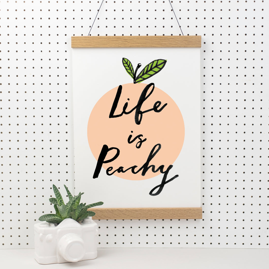 Life Is Peachy Art Print